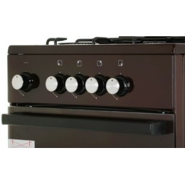 Газовая плита DE LUXE 5040.48г (щ)-014 коричневый (без крышки) реш.эмаль
