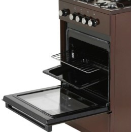 Газовая плита DE LUXE 5040.48г (щ)-014 коричневый (без крышки) реш.эмаль