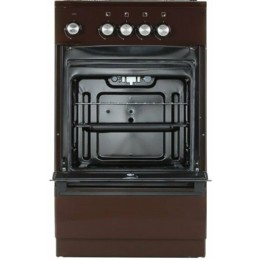 Газовая плита DE LUXE 5040.48г (щ)-014 коричневый (без крышки) реш.эмаль