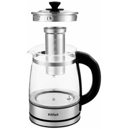 Электрочайник KITFORT KT-6119 1.7л. 2200Вт прозрачный (корпус: стекло)