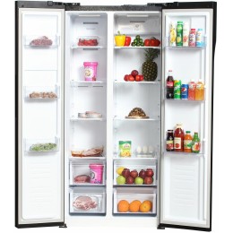 Холодильник HYUNDAI CS4505F черная сталь (двухкамерный)