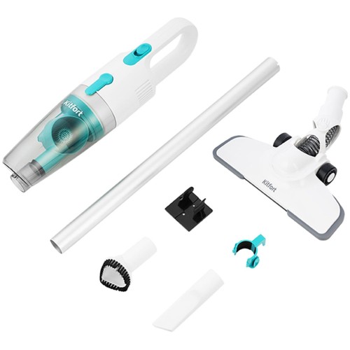 Пылесос KITFORT КТ-586-1 белый вертикальный