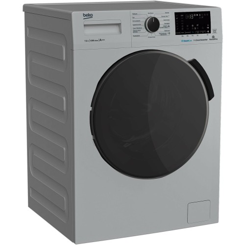 Стиральная машина BEKO WSPE7H616S класс: A-20% загр.фронтальная макс.:7.5кг серебристый