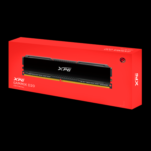 Память Adata 8GB DDR4 3200MHz AX4U32008G16A-CBK20 Non-ECC, CL16, 1.35V, Heat Shield, RTL