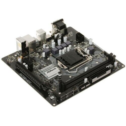 Материнская плата ASRock H470M-HDV LGA1200, H470, 2*DDR4, D-Sub+HDMI+DVI-D, 4xSATA3 6.0, 2xUSB 3.2, 4xUSB 2.0, mATX
