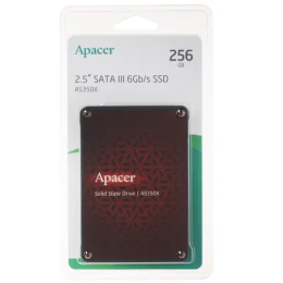 Накопитель SSD Apacer PANTHER AS350 256Gb SSD SATA 2.5" 7mm, R560/W540 Mb/s, IOPS 80/75K, MTBF 1,5M, 3D TLC, 180TBW, Retail AP256GAS350-1