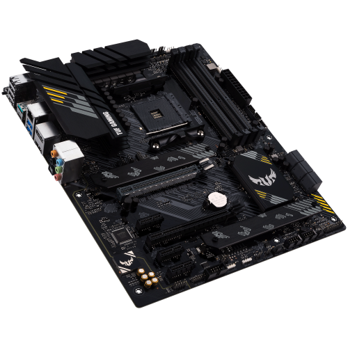 Материнская плата ASUS TUF GAMING B550-PRO,  Socket AM4, B550, 4*DDR4, HDMI+DP, CrossFireX, SATA3 + RAID, Audio, 2,5Gb LAN, USB 3.2*8, USB 2.0*6, COM*1 header (w/o cable) ATX ; 90MB17R0-M0EAY0