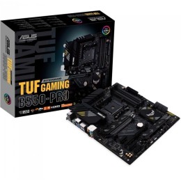 Материнская плата ASUS TUF GAMING B550-PRO,  Socket AM4, B550, 4*DDR4, HDMI+DP, CrossFireX, SATA3 + RAID, Audio, 2,5Gb LAN, USB 3.2*8, USB 2.0*6, COM*1 header (w/o cable) ATX ; 90MB17R0-M0EAY0