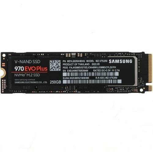 Накопитель SSD M.2 (PCI-E NVMe) 250 Gb Samsung 980 (R2900/W1300MB/s) (MZ-V8V250BW)