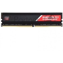 Модуль памяти 16GB AMD Radeon™ DDR4 2666 DIMM R7 Performance Series Black Gaming Memory R7S416G2606U2S Non-ECC, CL16, 1.2V, Heat Shield, RTL
