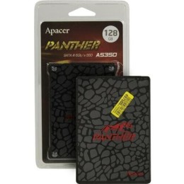 Накопитель SSD 2.5"; 128GB Apacer AS350 Panther SSD AP128GAS350-1 SATA 6Gb/s, 560/540, IOPS 65/82K, MTBF 1.5M, 3D TLC, 32MB, 75TBW, 0,54DWPD, RTL