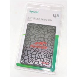 Накопитель SSD 2.5"; 128GB Apacer AS350 Panther SSD AP128GAS350-1 SATA 6Gb/s, 560/540, IOPS 65/82K, MTBF 1.5M, 3D TLC, 32MB, 75TBW, 0,54DWPD, RTL
