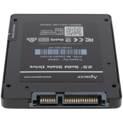 Накопитель SSD 2.5"; 128GB Apacer AS350 Panther SSD AP128GAS350-1 SATA 6Gb/s, 560/540, IOPS 65/82K, MTBF 1.5M, 3D TLC, 32MB, 75TBW, 0,54DWPD, RTL