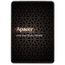 Накопитель Apacer 480GB AS340X 2.5" Client SSD AP480GAS340XC-1 SATA 6Gb/s, 550/520, IOPS 87/80K, MTBF 1.5M, 3D TLC, 280TBW, 0,53DWPD, RTL