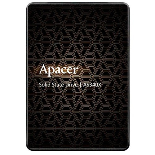 Накопитель Apacer 480GB AS340X 2.5" Client SSD AP480GAS340XC-1 SATA 6Gb/s, 550/520, IOPS 87/80K, MTBF 1.5M, 3D TLC, 280TBW, 0,53DWPD, RTL