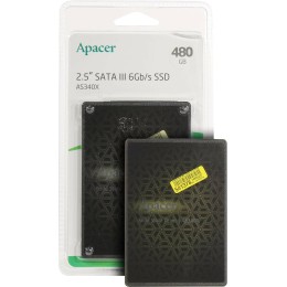 Накопитель Apacer 480GB AS340X 2.5" Client SSD AP480GAS340XC-1 SATA 6Gb/s, 550/520, IOPS 87/80K, MTBF 1.5M, 3D TLC, 280TBW, 0,53DWPD, RTL