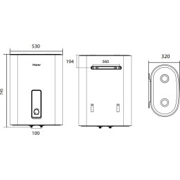 Водонагреватель 50L 1500W ES50V-F3 HAIER