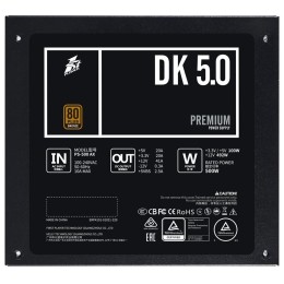 Блок питания 1STPLAYER DK PREMIUM 500W / ATX 2.4, APFC, 80 PLUS BRONZE, 120mm fan / PS-500AX