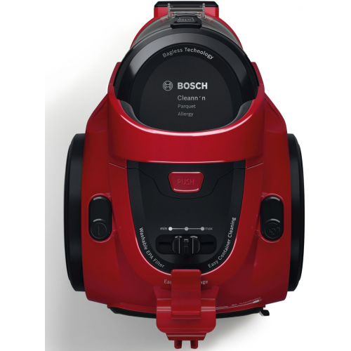 Пылесос BOSCH BGC05AAA2 объем пылесборника 1.5л, цвет: красный/черный