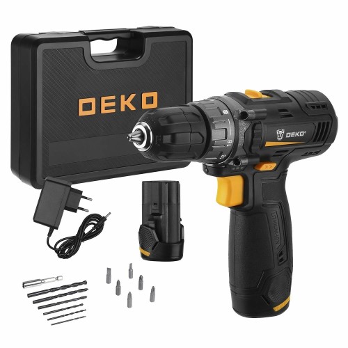Дрель-шуруповерт Deko GCD12DU3 SET 4 аккум. патрон:быстрозажимной (кейс в комплекте)