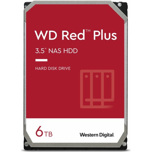 Жесткий диск WD Original SATA-III 6Tb WD60EFZX NAS Red Plus (5640rpm) 128Mb 3.5"
