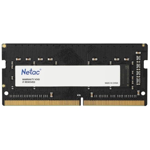 Память Netac 8GB DDR4 2666MHz SO-DIMM CL19 1.2V/NTBSD4N26SP-08 PC4-21300 CL19 SO-DIMM 260-pin single rank Ret