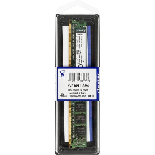 Модуль памяти Kingston DDR-III 4GB (PC3-12800) 1600MHz CL11 Single Rank DIMM