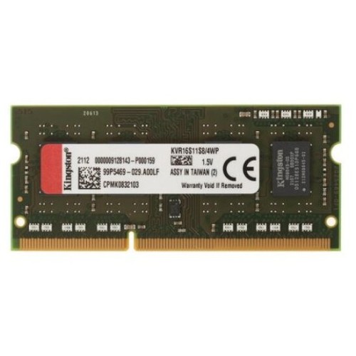 Модуль памяти Kingston DDR-III 4GB (PC3-12800) 1600MHz SO-DIMM SR X8