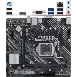 Материнская плата Asus Prime H510M-K, LGA1200, H510, 2*DDR4, D-Sub + HDMI, SATA3, Audio, Gb LAN, USB 3.2, USB 2.0, COM*1 header (w/o cable), mATX