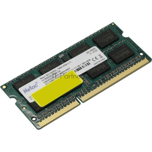 Память Netac 4Gb DDR3 1600MHz SO-DIMM (NTBSD3N16SP-04)