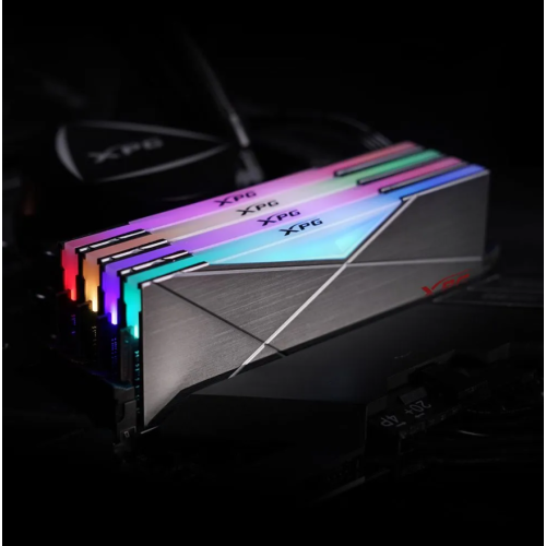 Модуль памяти 16GB ADATA DDR4 3200 DIMM XPG SPECTRIX D50 RGB Grey Gaming Memory AX4U320016G16A-ST50 Non-ECC, CL16, 1.35V, Heat Shield, RTL