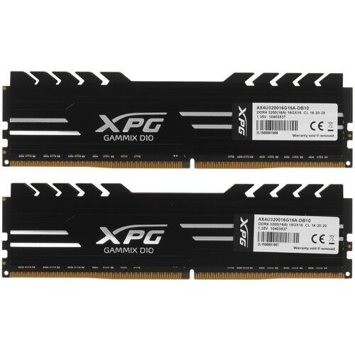 Модуль памяти 32Gb DDR4 3200MHz ADATA XPG Gammix D10 (AX4U320016G16A-DB10) (2x16Gb KIT)