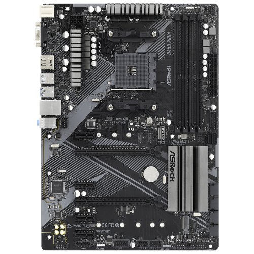 Материнская плата ASROCK B450 PRO4 R2.0 (AMD B450 SAM4 ATX)
