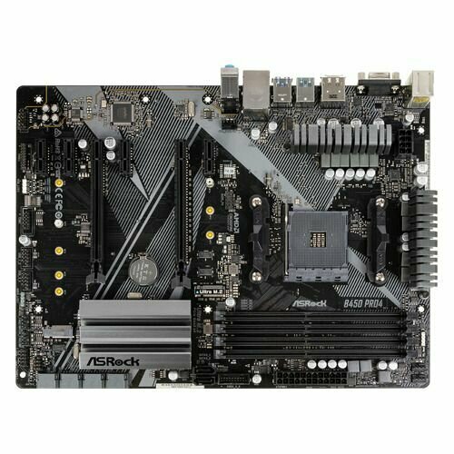 Материнская плата ASROCK B450 PRO4 R2.0 (AMD B450 SAM4 ATX)