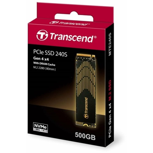Флеш-накопитель Transcend Твердотельный накопитель SSD Transcend 500GB, M.2 2280, PCIe Gen4x4, M-Key, 3D TLC, with Dram