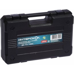 Дрель-шуруповерт аккумуляторная ИНТЕРСКОЛ ДА-13/18ВК, 575.0.0.70, кейс, без АК и ЗУ, АПИ