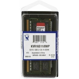 Память оперативная Kingston 8GB 1600MHz DDR3 Non-ECC CL11 SODIMM (Select Regions ONLY)