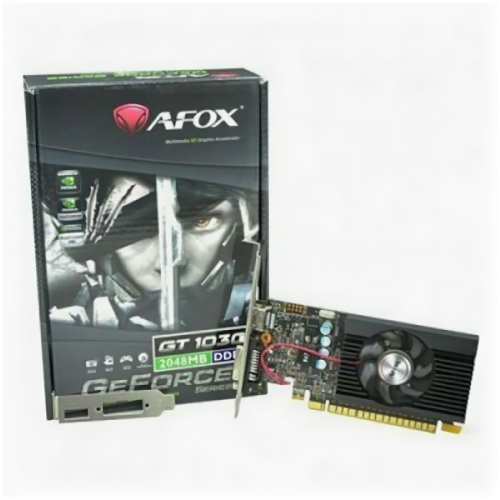 Видеокарта Afox AF1030-2048D5L5-V2 NVidia GT1030 <2Gb, 64bit, GDDR5, HDMI+ DVI> RTL