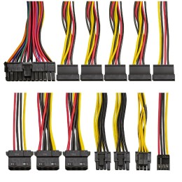 Блок питания 800W ExeGate EVO800-LT (ATX, APFC, 12cm RGB fan, 24pin, (4+4)pin, PCI-E, 5xSATA, 3xIDE, FDD, black)