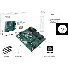 Материнская плата ASUS PRO Q570M-C/CSM, LGA1200, Q570, 4*DDR4, D-Sub+DP*2+HDMI, SATA6, Audio, USB 3.2*7, LPT*1 header (w/o cable), COM*2 header (w/o cable), mATX ;90MB1700-M0EAYC