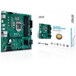 Материнская плата ASUS PRO Q570M-C/CSM, LGA1200, Q570, 4*DDR4, D-Sub+DP*2+HDMI, SATA6, Audio, USB 3.2*7, LPT*1 header (w/o cable), COM*2 header (w/o cable), mATX ;90MB1700-M0EAYC