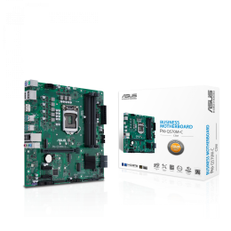 Материнская плата ASUS PRO Q570M-C/CSM, LGA1200, Q570, 4*DDR4, D-Sub+DP*2+HDMI, SATA6, Audio, USB 3.2*7, LPT*1 header (w/o cable), COM*2 header (w/o cable), mATX ;90MB1700-M0EAYC