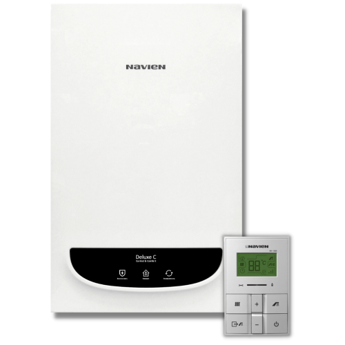 Котёл газовый камера закрытая, Navien Deluxe S-24k, 2-ух контр, 24 квт, коаксиальный