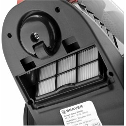 Пылесос BRAYER BR4202 циклонного типа 2200Вт, 2,5л, всасыв 450 Вт, Hepa, телес, 5м, паркетная щетка