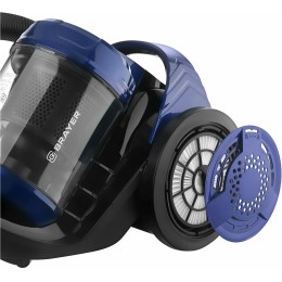 Пылесос BRAYER BR4203 циклонного типа 2000Вт, 3,5л, всасыв 380 Вт, Hepa, телес, 5м, паркетная щетка