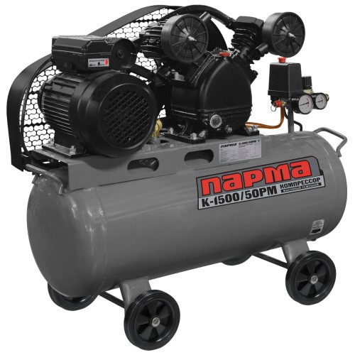Компрессор поршневой Парма K-1500/50РМ масляный 202л/мин 50л 1500Вт серый/черный
