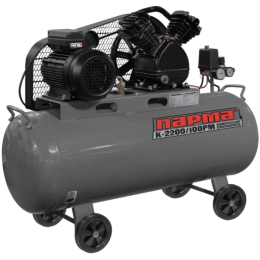 Компрессор поршневой Парма K-2200/100РМ масляный 336л/мин 50л 2200Вт серый/черный