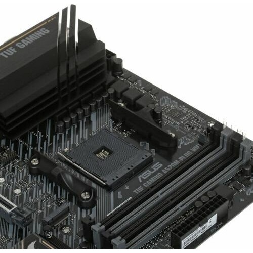 Материнская плата ASUS TUF GAMING A520M-PLUS WIFI, Socket AM4, A520, 4*DDR4, D-Sub+DVI+HDMI, SATA3, Audio, Gb LAN, COM*1 header, mATX