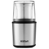 Кофемолка KITFORT КТ-757, 200Вт, система помола: ножи, вместимость: 75гр, нержавеющая сталь/черный