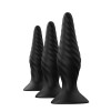 Комплект из 3-х анальных пробок Ego stick ESP-012 black
